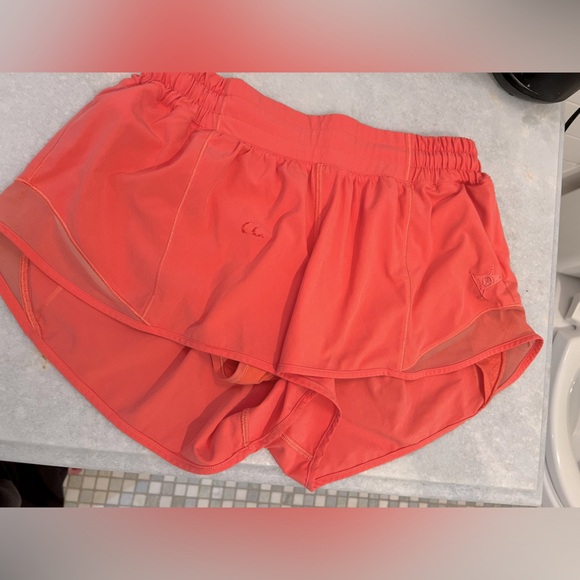 lululemon athletica Pants - Lululemon Coral Hotty Hot short 2.5” (Country club partnership logo)